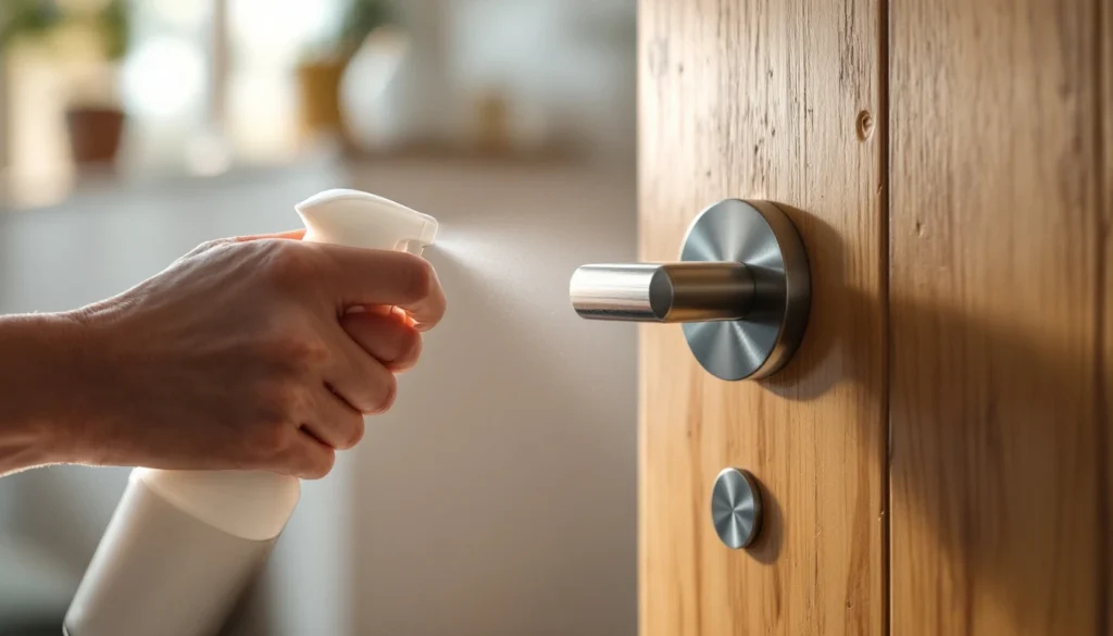 Comment désinfecter efficacement les poignées de porte ?