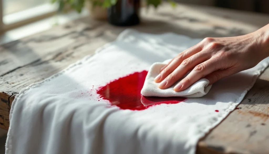 Comment enlever efficacement une tache de vin ?