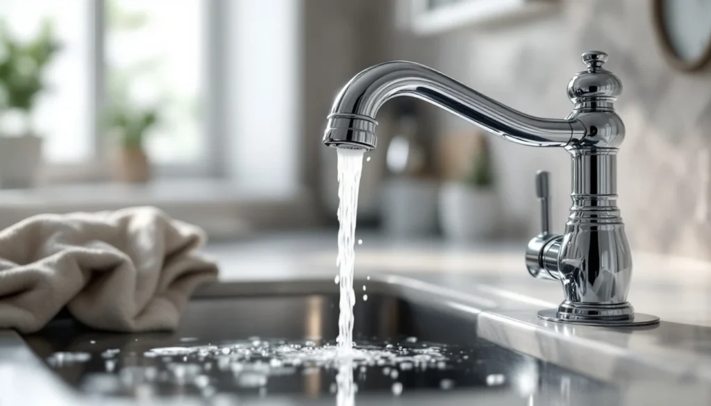 Comment enlever facilement les traces d’eau sur les robinets ?