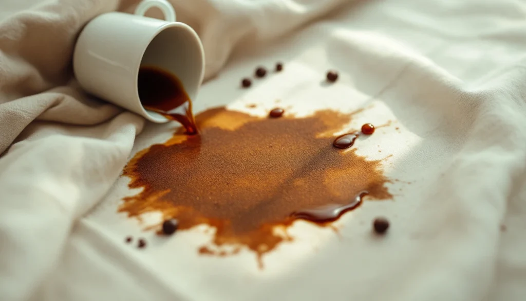 Comment enlever une tache de café facilement ?