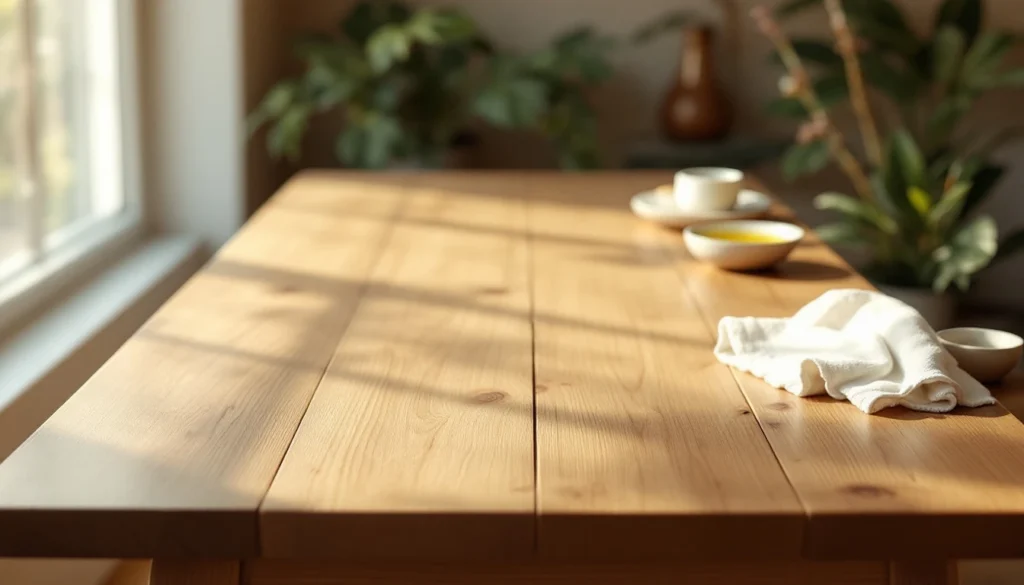 Comment entretenir facilement une table en bois ?