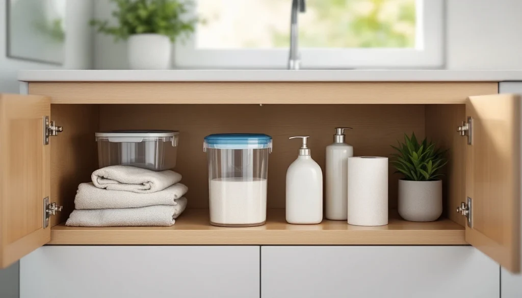 Comment optimiser l’espace sous l’évier pour un rangement efficace ?
