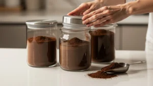 conserver café moulu