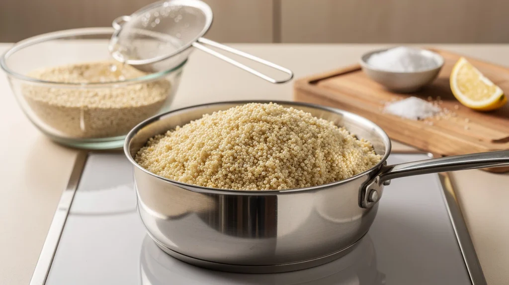 cuire quinoa sans amertume