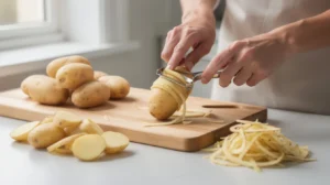 éplucher pomme de terre