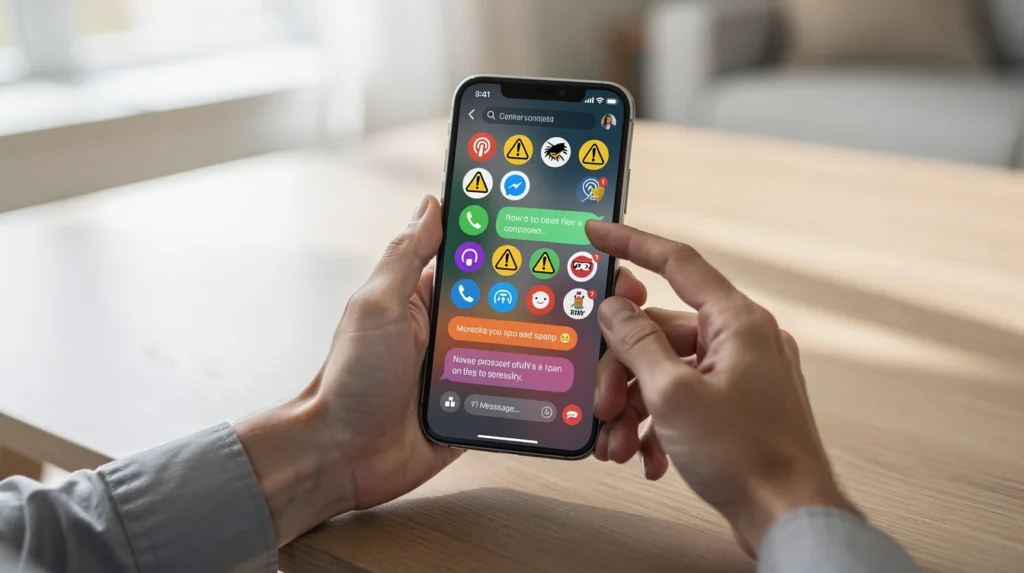 éviter les spams smartphone