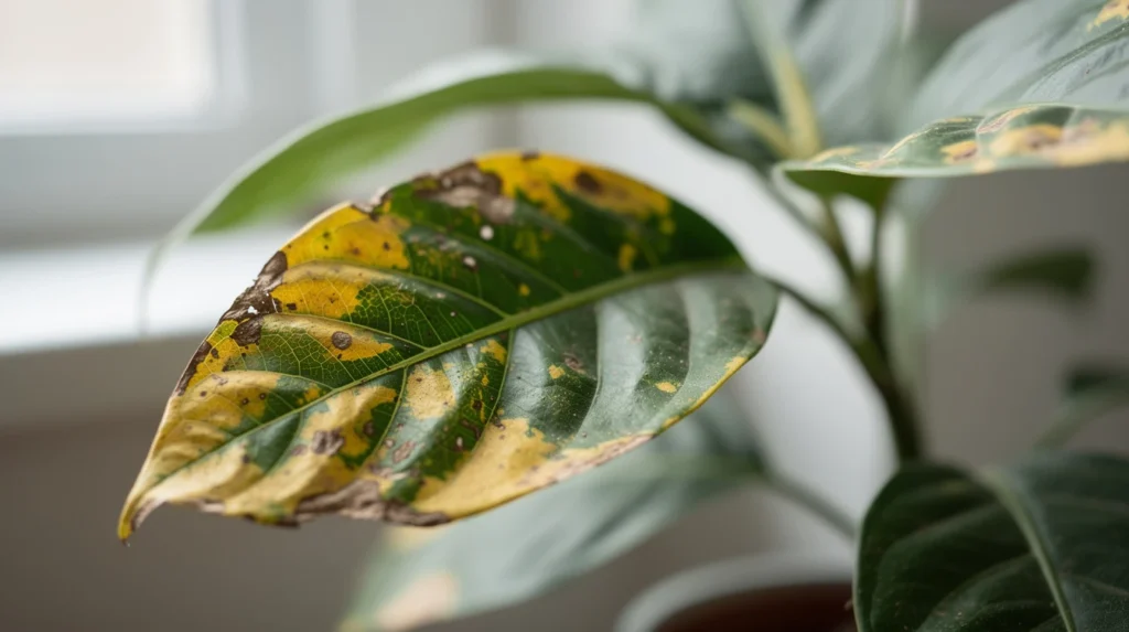 feuilles plantes jaunissent