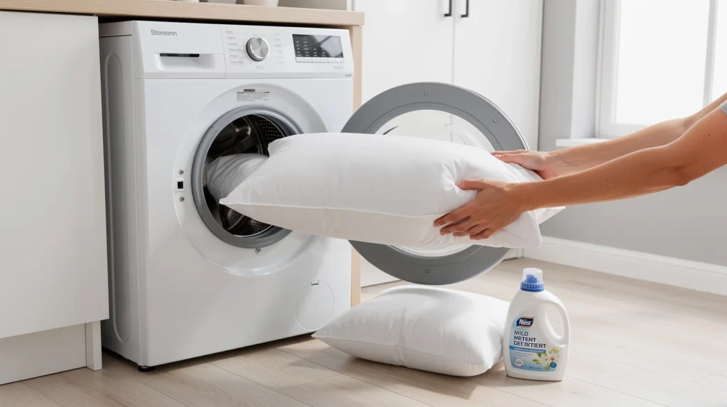 laver oreiller efficacement