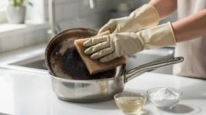 nettoyer casserole brûlée