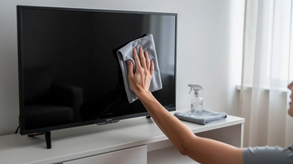 nettoyer ecran television