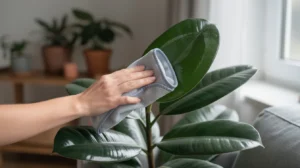 nettoyer feuilles plantes