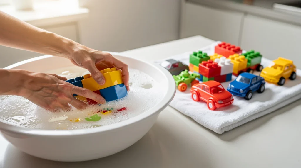 nettoyer jouets plastique