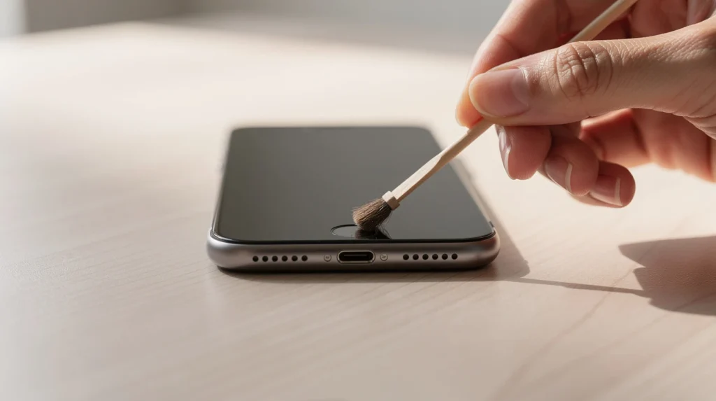 nettoyer port charge smartphone