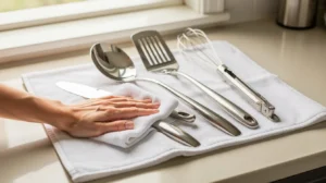 nettoyer ustensiles inox