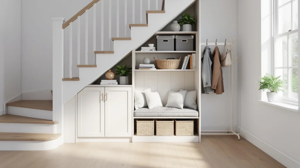 espace sous escalier