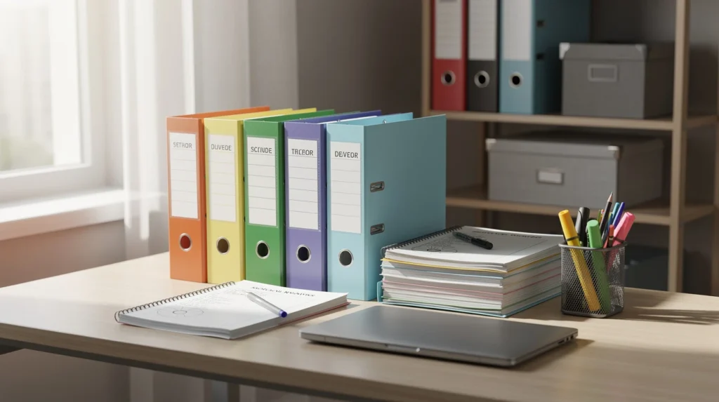 organiser papiers scolaires