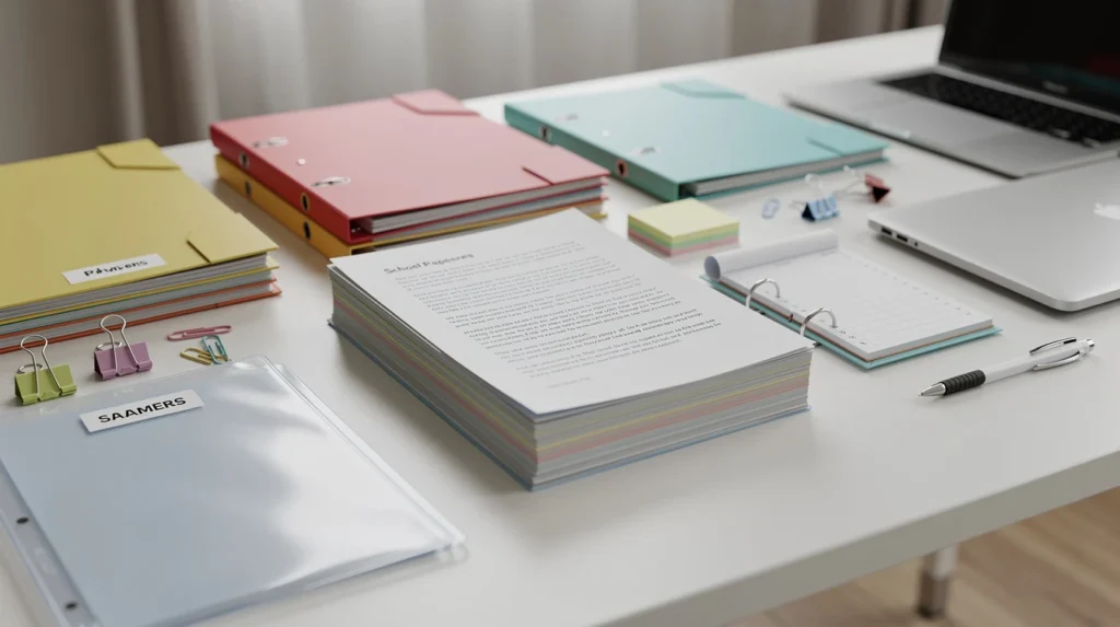 organiser papiers scolaires