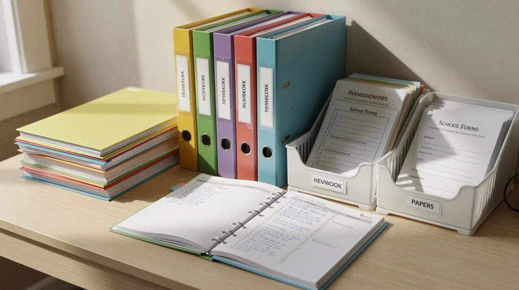 organiser papiers scolaires