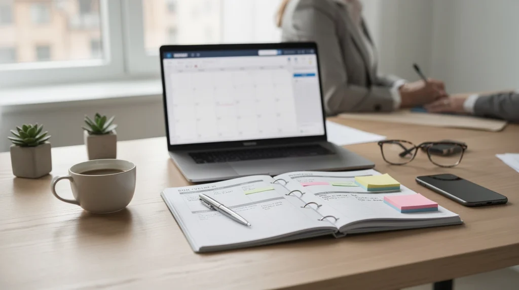 organiser semaine travail