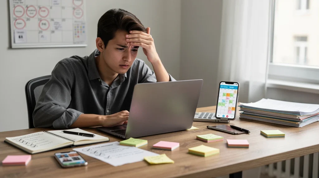 oublier les tâches importantes