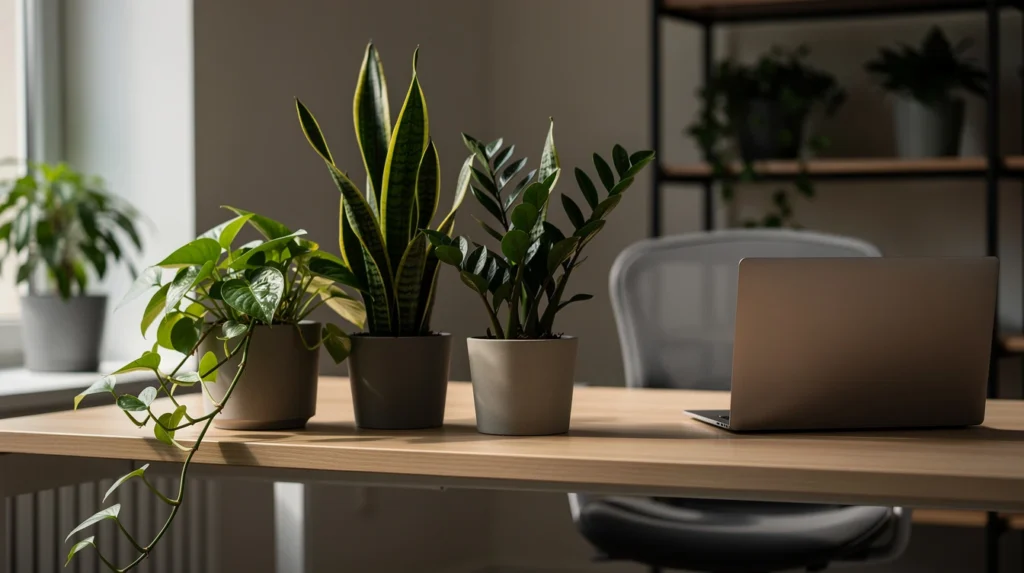 plante bureau peu lumineux