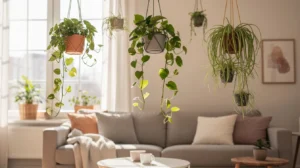 plantes interieur suspendues