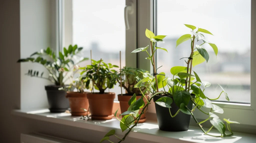 plantes qui penchent