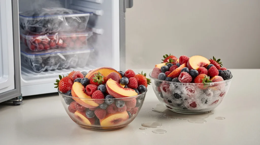 fruits perdent saveur congélation