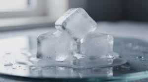 glaçons collent ensemble