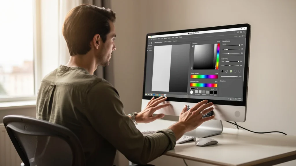 regler contraste ecran