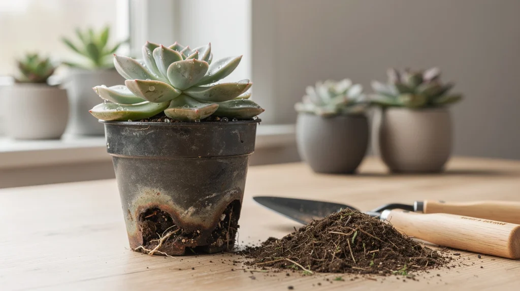 sauver plante grasse pourriture