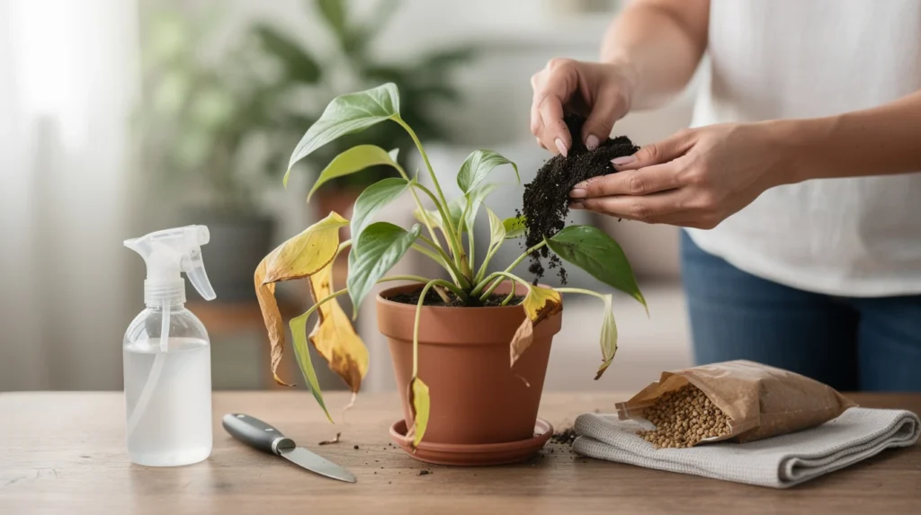 soigner plante malade