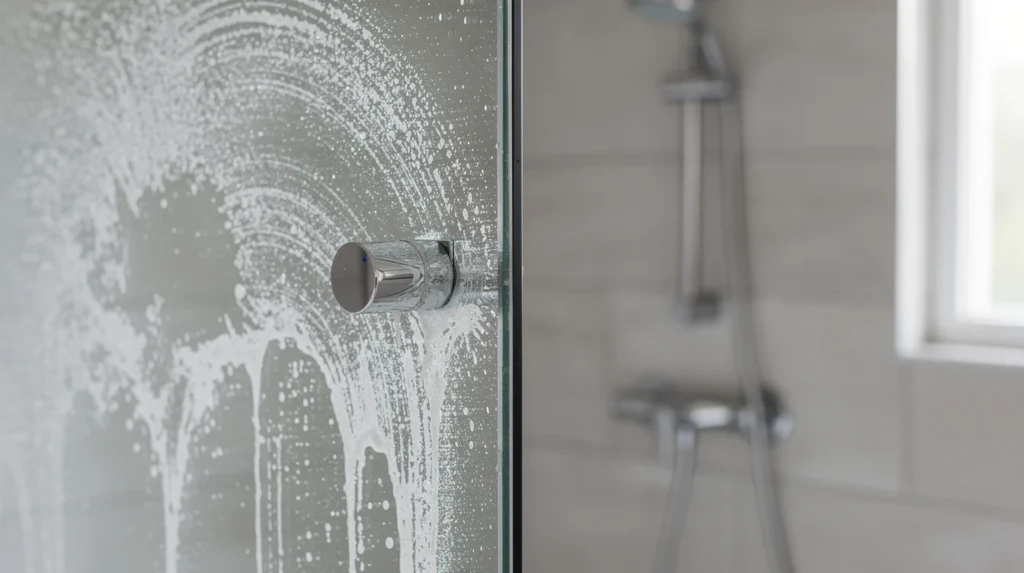 traces de calcaire douche